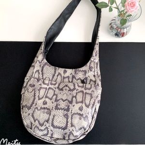 MADE IN ITALY Genuine LEATHER HOBO BAG